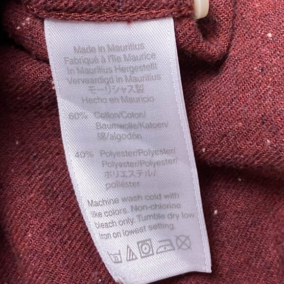 J. CREW Neppy Twill Shirt Men's Large Cranberry Red Brushed Flannel Button Down - Picture 9 of 16